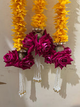 Lot String Exquisite Artificial Gajra Red Rose  Fluffy Creeper Garland-Elevating the Aesthetics, Wedding Gift, Return Gift, Diwali Gift